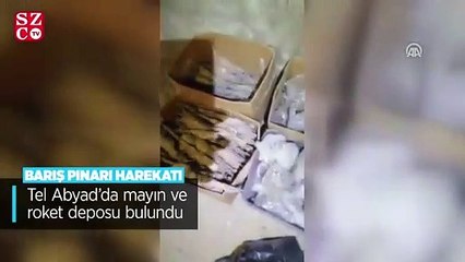 Tel Abyad'da mayın ve roket deposu bulundu
