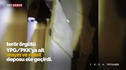 Tel Abyad'da mayın ve roket deposu bulundu
