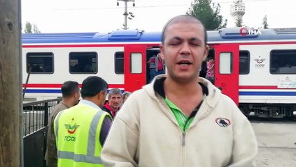 Tren, hemzemin geçitteki yaşlı kadına çarptı
