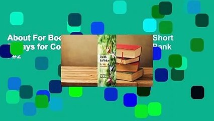 About For Books  Models for Writers: Short Essays for Composition  Best Sellers Rank : #2