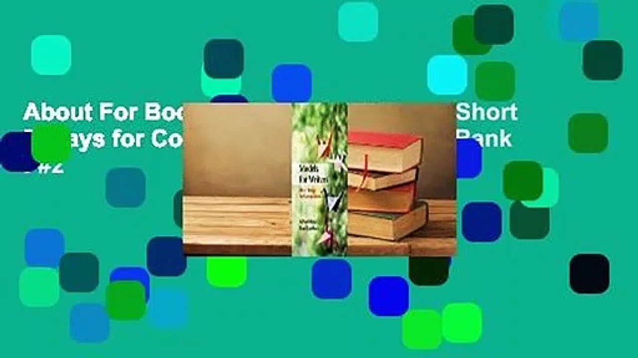 About For Books  Models for Writers: Short Essays for Composition  Best Sellers Rank : #2