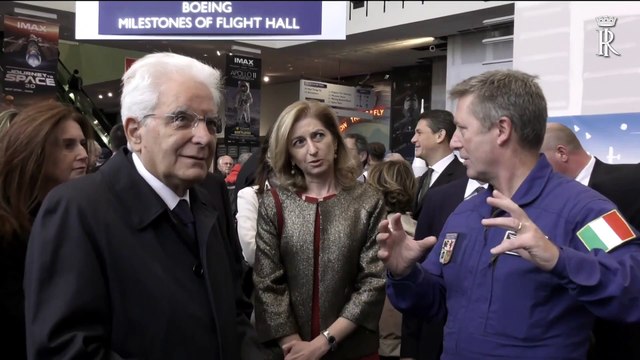USA - Mattarella visita il museo dell'aria e dello spazio (17.10.19)