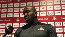 Doncaster Rovers manager Darren Moore on the health of loanee Kazaiah Sterling