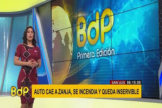 San Luis: dos hombres resultan heridos al caer vehículo a zanja