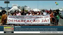 Brasil: indígenas marchan contra propuesta de 