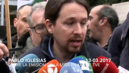 Pablo Iglesias, 'picado' por el subidón de audiencia de la Misa en TVE