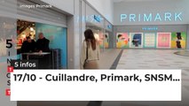 Cuillandre, Primark, SNSM... Cinq infos bretonnes du 17 octobre