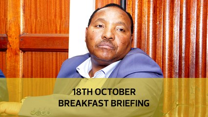 Waititu begs for plea deal | How expressway will change city | Kipchoge gets own street: Your Breakfast Briefing