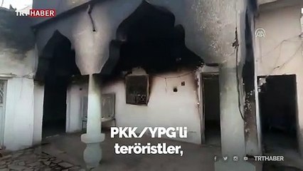 Teröristler sivillerin evlerini yakıp kaçtı