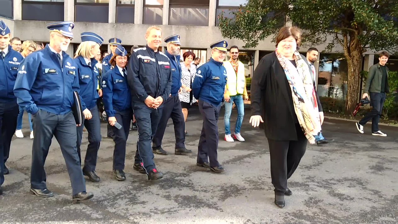 Mouscron : Maggie De Block en visite au Refuge
