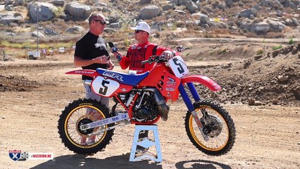 Racer X Films: Rick Johnson Interview | 1986 Honda CR250 | Garage Build | Two-Stroke Motocross