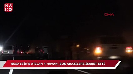 Nusaybin'e atılan 4 havan, boş arazilere isabet etti