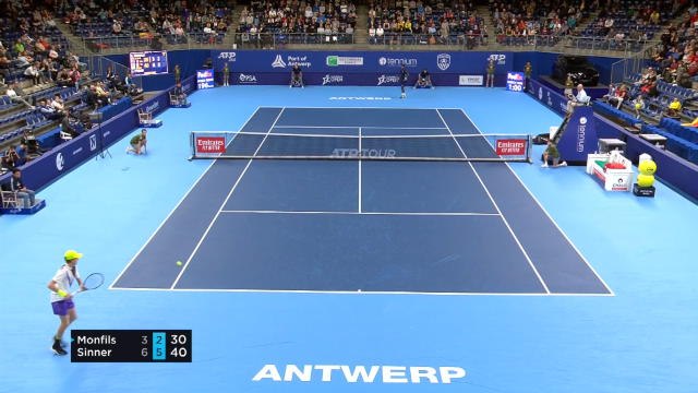 Anvers - Le point de l'élimination de Monfils contre Sinner