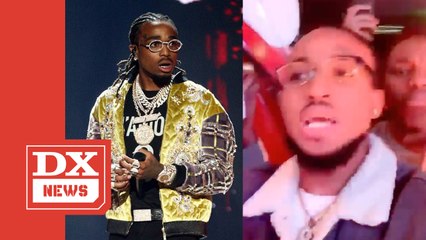 Quavo Spots His "Clone" During Migos Show