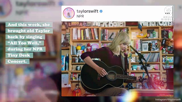 PSA: Taylor Swift sang an acoustic version of “All Too Well” at her Tiny Desk Concert