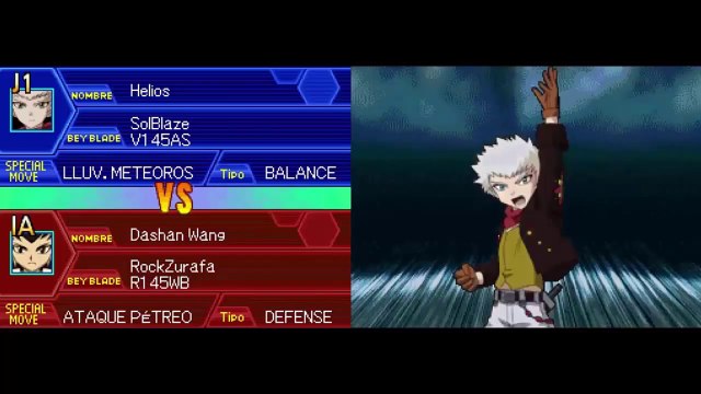 Beyblade Metal Masters NDS - Modo Arcade con Helios #MetalFight #Sol_Blaze #RJ_Anda