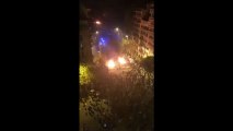 Cargas policiales en la cuarta noche de protesta contra la sentencia del procés