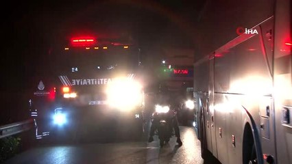 TEM'de otomobilin çarptığı araç takla attı: 2 yaralı