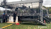 Time-lapse video of College Gameday setup at Penn State