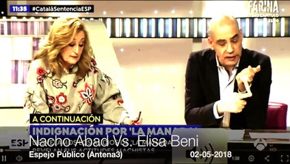 Nacho Abad estalla contra la insufrible Elisa Beni en directo en Antena3