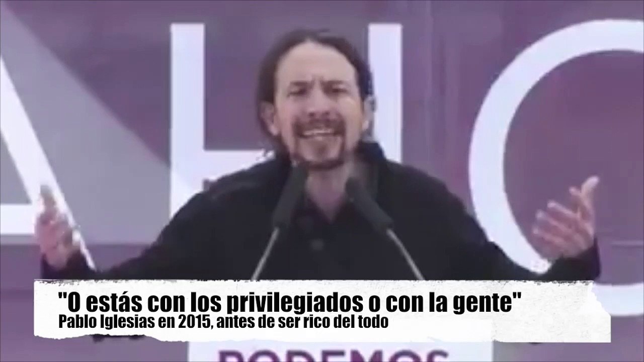 El lema de Pablo Iglesias en 2015 que ahora se le vuelve mucho en su contra