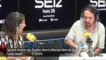 Pablo Iglesias desvela en la SER que Pedro Sánchez tiene en la Moncloa una sala llena de libros de comunismo