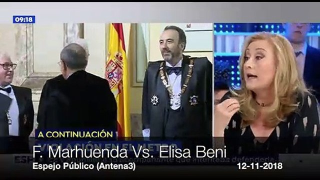 Marhuenda, hasta el gorro de la pelma Elisa Beni: ¡No me vengas con rollos! ¡Son tus viejos fantasmas!