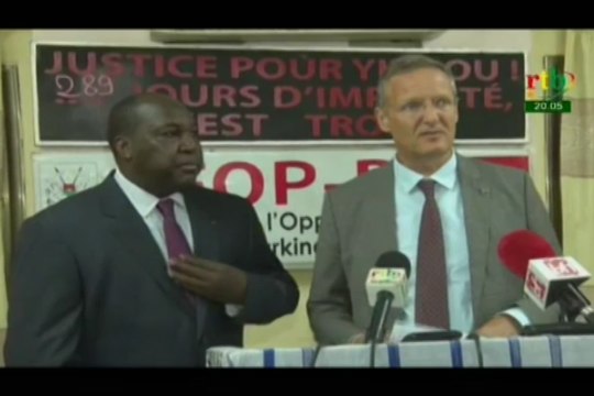 RTB/Échange entre le nouvel ambassadeur de l'Union européenne, Wolfram VETTER et le chef de file de l’opposition Burkinabè, Zephirin DIABRE