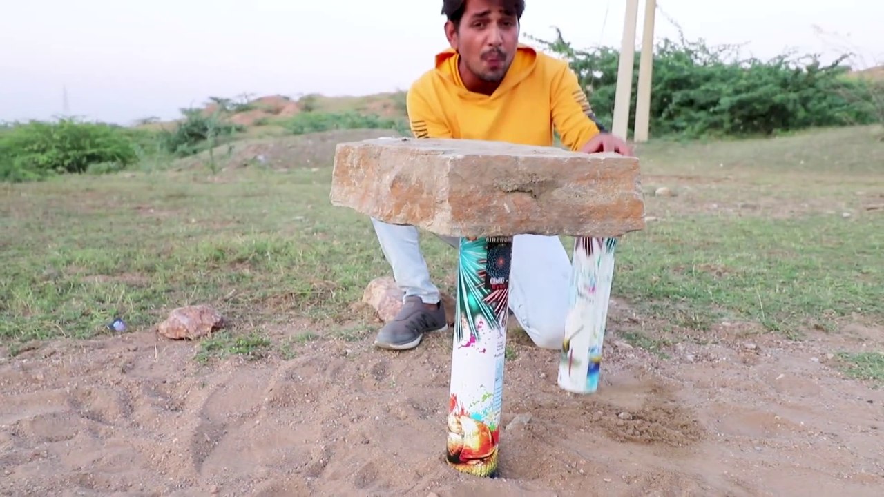 बड़े_स्काई_शॉट_पर_बड़ा_पत्थर_रख_दे_तो_क्या_होगा_-_Big_Stone_On_Super_Big_Skyshot