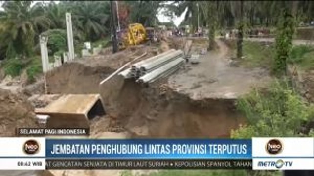 Jembatan Lintas Provinsi Terputus, Pemprov Sumut Dinilai Lamban