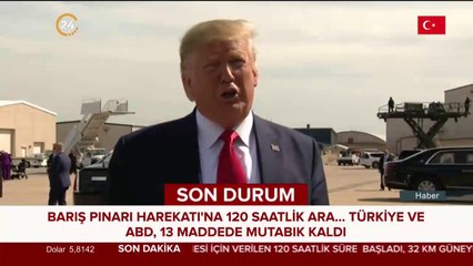 Trump'tan Erdoğan'a teşekkür