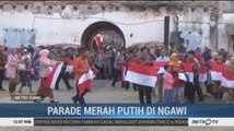 Dukung Pelantikan Presiden, Masyarakat Ngawi Gelar Parade Merah Putih