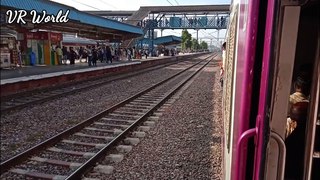 Superfast train's overtake local EMU train