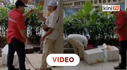 Lelaki mengasari peniaga,  bukan pegawai DBKL