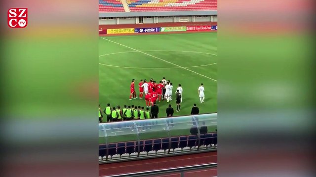 Güney Kore ve Kuzey Kore yeşil sahada bir araya geldi