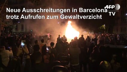Mit Molotowcocktails gegen die Polizei: Neue Ausschreitungen in Barcelona