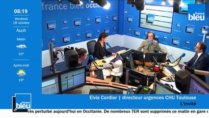 Elvis Cordier, directeur du pôle de médecine d'urgence du CHU de Toulouse