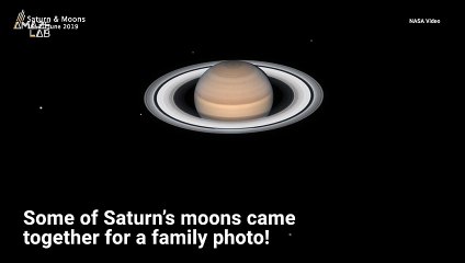 Five of Saturn's Moons Captured in One Stunning Shot