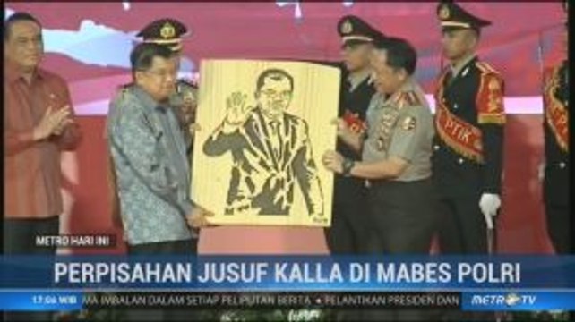 Perpisahan Jusuf Kalla di Mabes Polri
