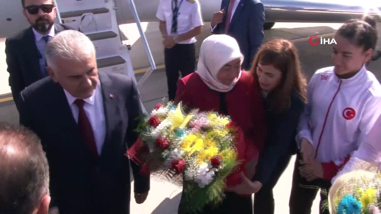 Binali Yıldırım'a memleketinde sıcak karşılama