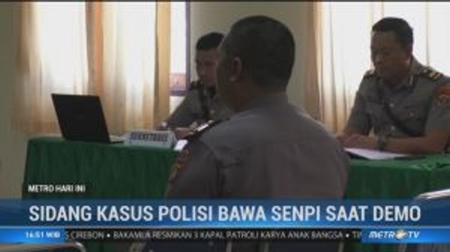 Polda Sultra Sidangkan 6 Polisi Bersenpi saat Demo Mahasiswa di Kendari