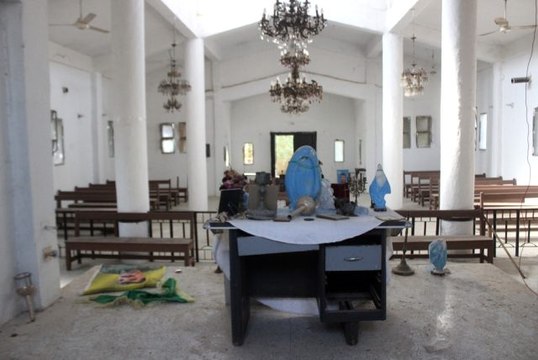 Tel Abyad'da tek kalan Ermeni kilisesi SMO sayesinde güvende