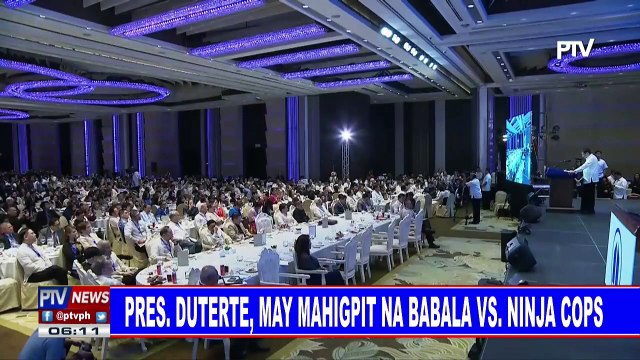 Pangulong #Duterte, may mahigpit na babala vs ninja cops