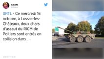 Vienne. Deux chars entrent en collision sur un rond-point, quatre blessés légers