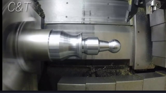 Ball shape job manufacturing on a CNC Lathe!! Cnc turning job manufacturing!!