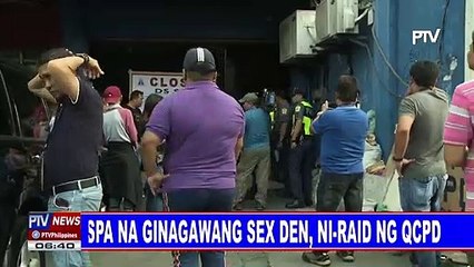 Spa na ginagawang sex den, ni-raid ng QCPD