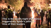 Catalan separatists, police clash in fresh violence