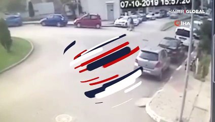 Taksicinin gasp oyununu, güvenlik kamerası bozdu