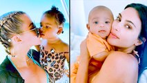 How Adorable! Khloe's Daughter True Is Obsessed With Kim's Son Psalm