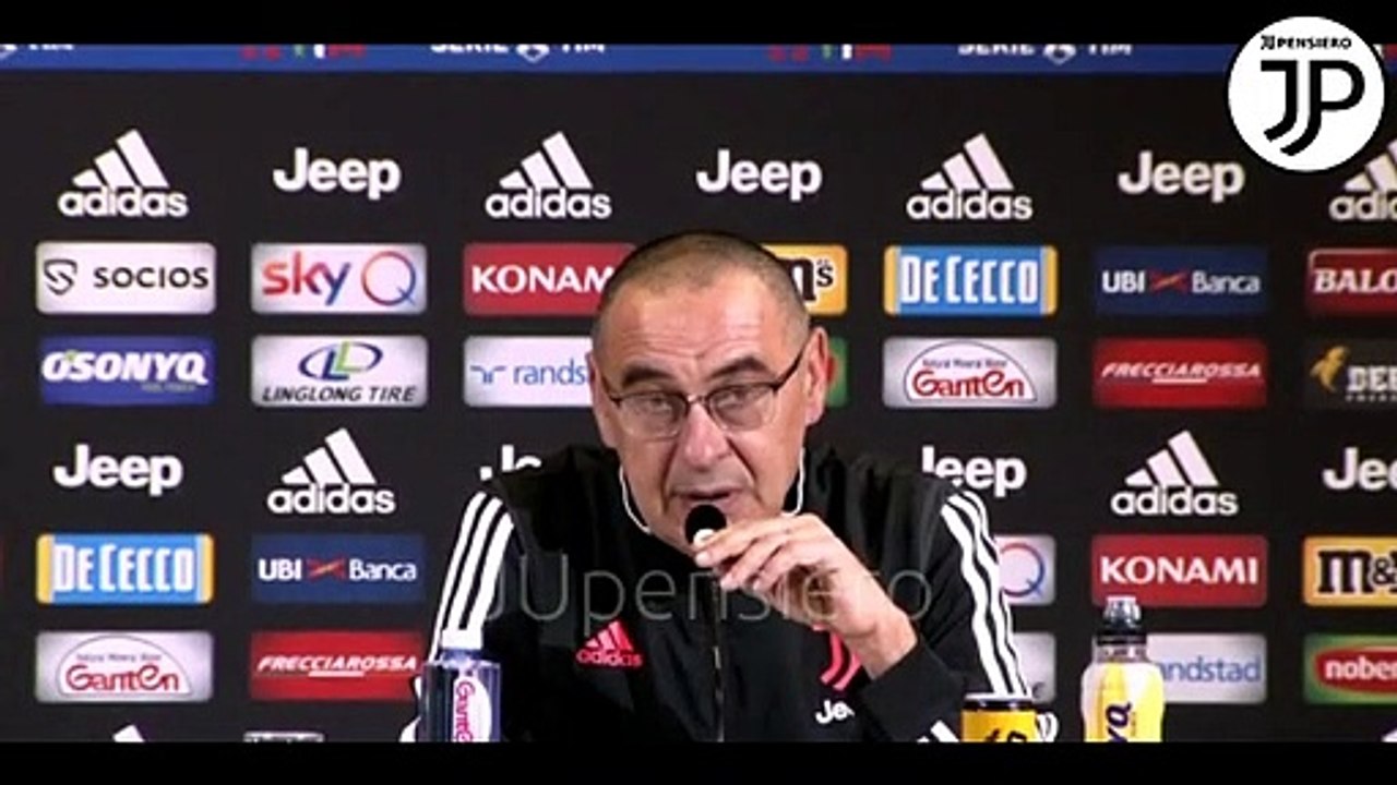 Conferenza stampa SARRI pre JUVENTUS-BOLOGNA "Ramsey e Danilo pronti, Douglas Costa e De Sciglio ancora no, su Mandzukic Demiral Rugani Pjaca Matuidi Cuadrado..." - 18.10.2019